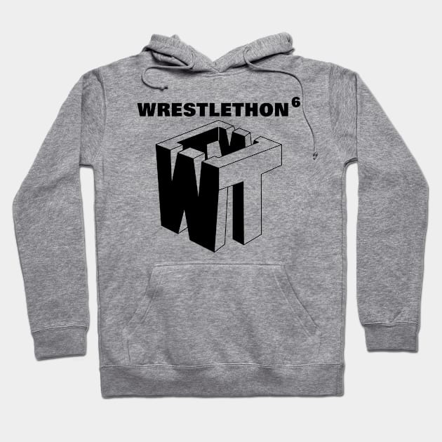 Wrestlethon 6 Black Logo Hoodie by Wrestlethon